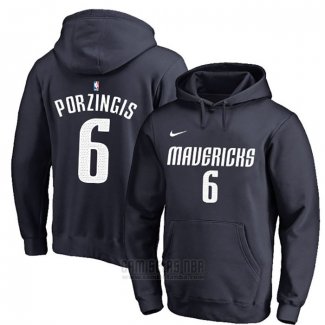 Sudaderas con Capucha Kristaps Porzingis Dallas Mavericks Azul Statement