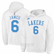 Sudaderas con Capucha Los Angeles Lakers LeBron James Classic 2022-23 Blanco