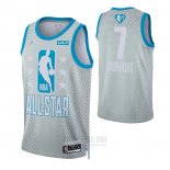 Camiseta All Star 2022 Brooklyn Nets Kevin Durant #7 Gris