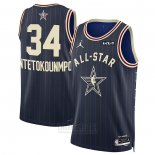 Camiseta All Star 2024 Milwaukee Bucks Giannis Antetokounmpo #34 Azul
