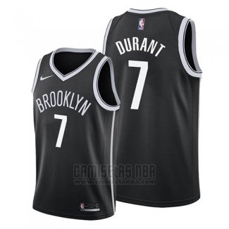 Camiseta Brooklyn Nets Kevin Durant #7 Icon 2019 Negro