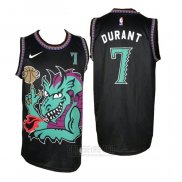 Camiseta Brooklyn Nets Kevin Durant #7 Swamp Dragon Negro