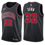 Camiseta Chicago Bulls Kris Dunn #32 Statement 2017-18 Negro