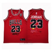 Camiseta Chicago Bulls Michael Jordan #23 Retro Rojo3