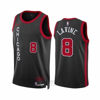 Camiseta Chicago Bulls Zach Lavine #8 Ciudad 2023-24 Negro