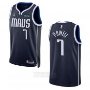 Camiseta Dallas Mavericks Dwight Powell #7 Statement 2022-23 Azul