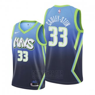 Camiseta Dallas Mavericks Willie Cauley Stein #33 Ciudad 2020 Azul