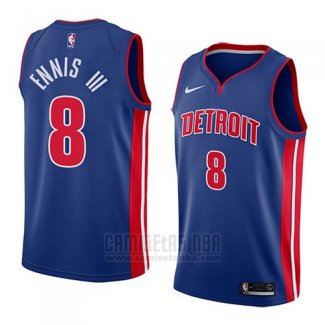 Camiseta Detroit Pistons James Ennis III #8 Icon 2018 Azul