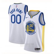 Camiseta Golden State Warriors Personalizada Association 2020-21 Blanco