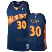 Camiseta Golden State Warriors Stephen Curry 2009-10 Hardwood Classics Azul