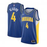 Camiseta Indiana Pacers Victor Oladipo #4 Ciudad 2020-21 Azul
