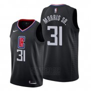 Camiseta Los Angeles Clippers Marcus Morris Sr. #31 Statement 2019-20 Negro