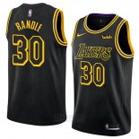 Camiseta Los Angeles Lakers Julius Randle #30 Ciudad 2018 Negro