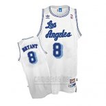 Camiseta Los Angeles Lakers Kobe Bryant #8 Retro Blanco2