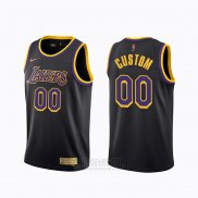 Camiseta Los Angeles Lakers Personalizada Earned 2020-21 Negro