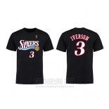 Camiseta Manga Corta Allen Iverson Philadelphia 76ers Negro Retro
