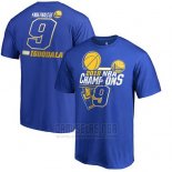 Camiseta Manga Corta Andre Iguodala Golden State Warriors Azul 2018 NBA Finals Champions