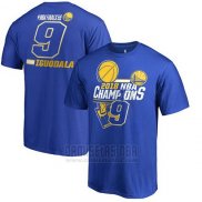 Camiseta Manga Corta Andre Iguodala Golden State Warriors Azul 2018 NBA Finals Champions