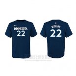 Camiseta Manga Corta Andrew Wiggins Minnesota Timberwolves Azul Marino2