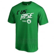 Camiseta Manga Corta Boston Celtics Verde 2018 NBA Playoffs Slogan