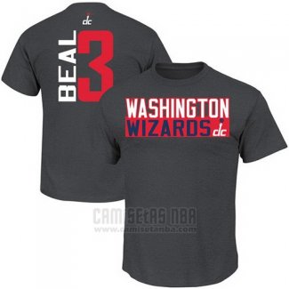 Camiseta Manga Corta Bradley Beal Washington Wizards Gris