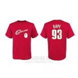 Camiseta Manga Corta Cleveland Cavaliers Rojo BAPE Cruzado