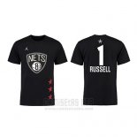 Camiseta Manga Corta Dangelo Russell All Star 2019 Brooklyn Nets Negro