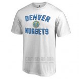 Camiseta Manga Corta Denver Nuggets Blanco