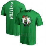 Camiseta Manga Corta Jayson Tatum Boston Celtics Verde2