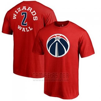 Camiseta Manga Corta John Wall Washington Wizards Rojo