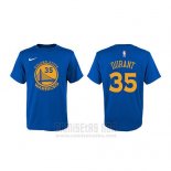 Camiseta Manga Corta Kevin Durant Golden State Warriors Azul3