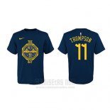 Camiseta Manga Corta Klay Thompson Golden State Warriors Azul Marino Ciudad