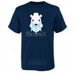 Camiseta Manga Corta Memphis Grizzlies Cruzado Pokemon Beartic Azul