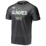 Camiseta Manga Corta Milwaukee Bucks Gris 2019 NBA Playoffs