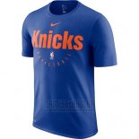 Camiseta Manga Corta New York Knicks Azul Practice Legend Performance