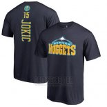 Camiseta Manga Corta Nikola Jokic Denver Nuggets Azul Marino3