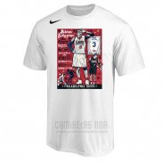 Camiseta Manga Corta Philadelphia 76ers Allen Iverson Blanco