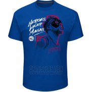 Camiseta Manga Corta Philadelphia 76ers Joel Embiid Azul Mask