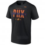 Camiseta Manga Corta Phoenix Suns 2023 NBA Playoffs Jump Ball Negro