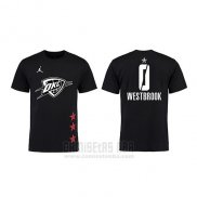 Camiseta Manga Corta Russell Westbrook All Star 2019 Oklahoma City Thunder Negro