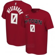 Camiseta Manga Corta Russell Westbrook Houston Rockets Rojo 2019-20 Ciudad