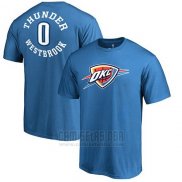 Camiseta Manga Corta Russell Westbrook Oklahoma City Thunder Azul2