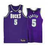 Camiseta Milwaukee Bucks Jevon Carter #5 Classic 2022-23 Violeta