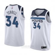 Camiseta Minnesota Timberwolves Jarojo Terrell #34 Association 2018 Blanco