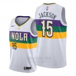 Camiseta New Orleans Pelicans Frank Jackson #15 Ciudad Edition Blanco