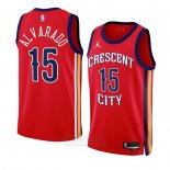 Camiseta New Orleans Pelicans Jose Alvarado #15 Statement 2023-24 Rojo