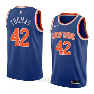 Camiseta New York Knicks Lance Thomas #42 Icon 2018 Azul