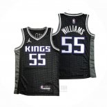 Camiseta Sacramento Kings Jason Williams #55 Statement 2020-21 Negro