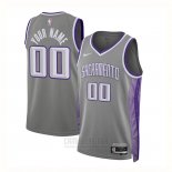 Camiseta Sacramento Kings Personalizada Ciudad 2022-23 Gris