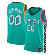 Camiseta San Antonio Spurs Personalizada Ciudad 2022-23 Verde